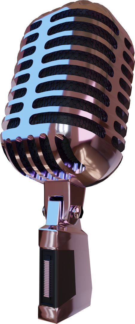 3D Microphone Illustration